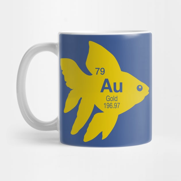 Periodic Element Au Gold Fish by DetourShirts